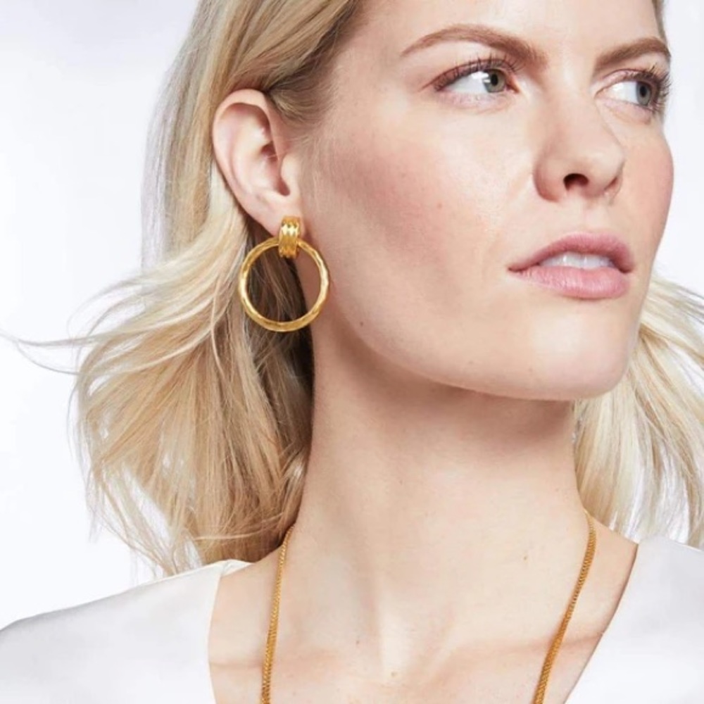 Julie Vos Savannah Doorknocker Earrings